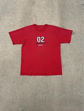 Vintage Nascar Red Montreal Formula 1 Racing Graphic T-Shirt